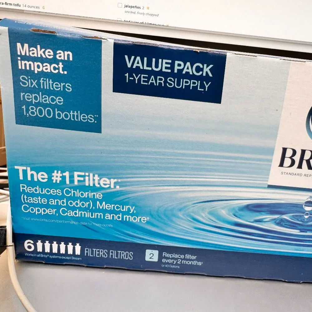 Brita Replacement Water Filters – Standard, 5 Sealed Filters (Open Box) - Picture 6 of 6